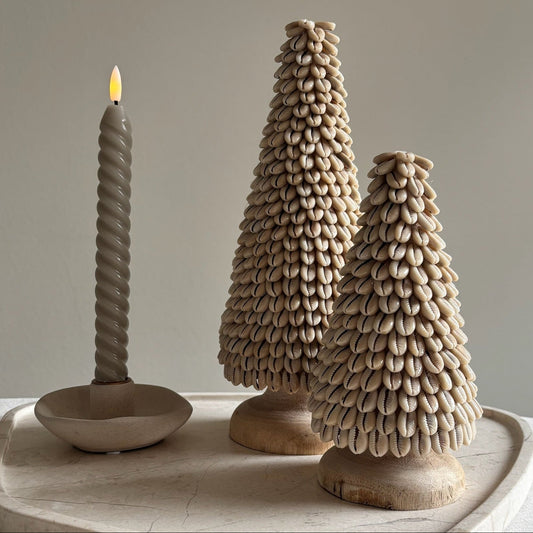 Houten Kerstboom met Schelpen