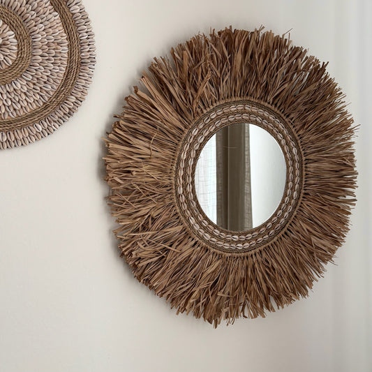 Ronde Wanddecoratie met Spiegel Ava Ø50cm