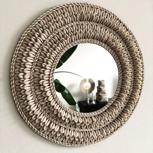Ronde Wandspiegel met Schelpen