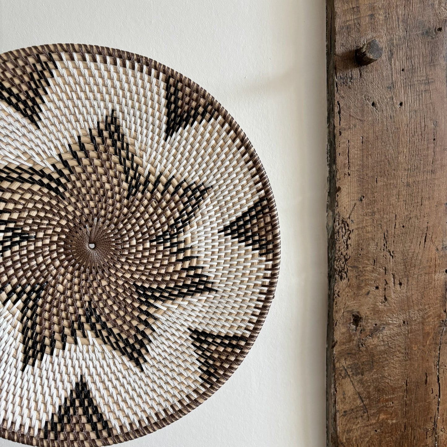 Rotan Wanddecoratie Rond Emy