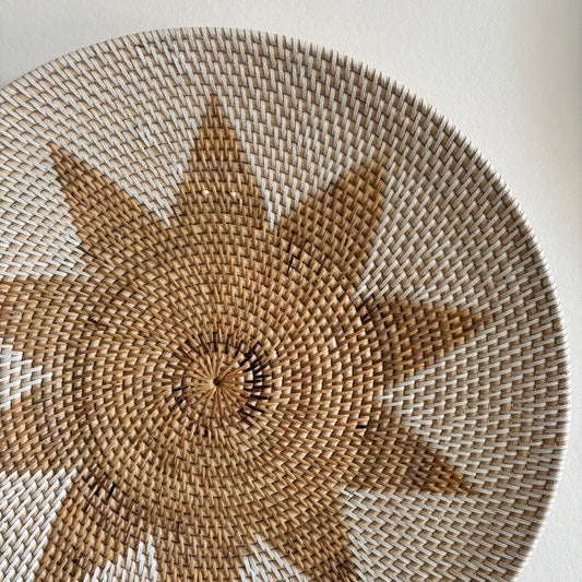 Rotan Wanddecoratie Rond Iva
