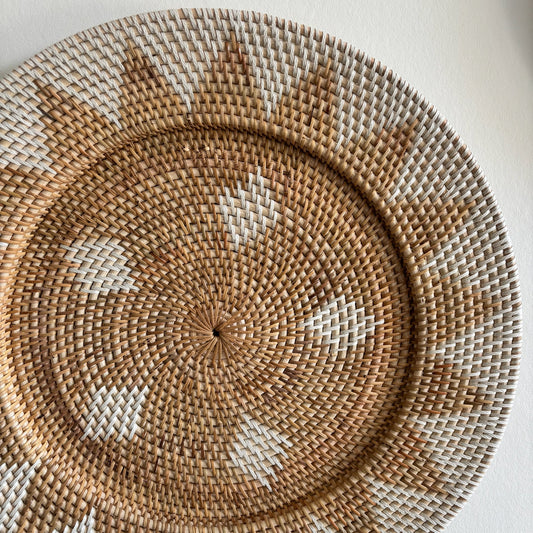 Rotan Wanddecoratie Rond Mara