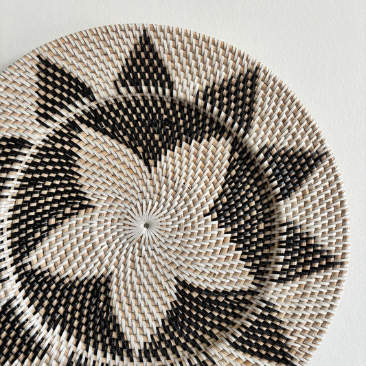 Rotan Wanddecoratie Rond Yula