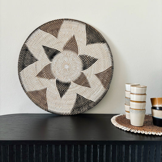 Rotan Wanddecoratie Rond Lana