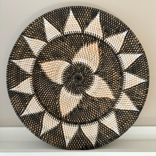 Rotan Wanddecoratie Rond Moah