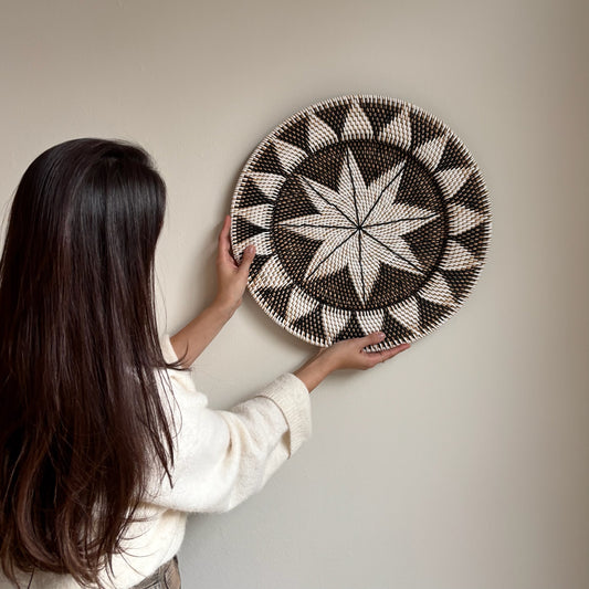 Rotan Wanddecoratie Rond Vieve