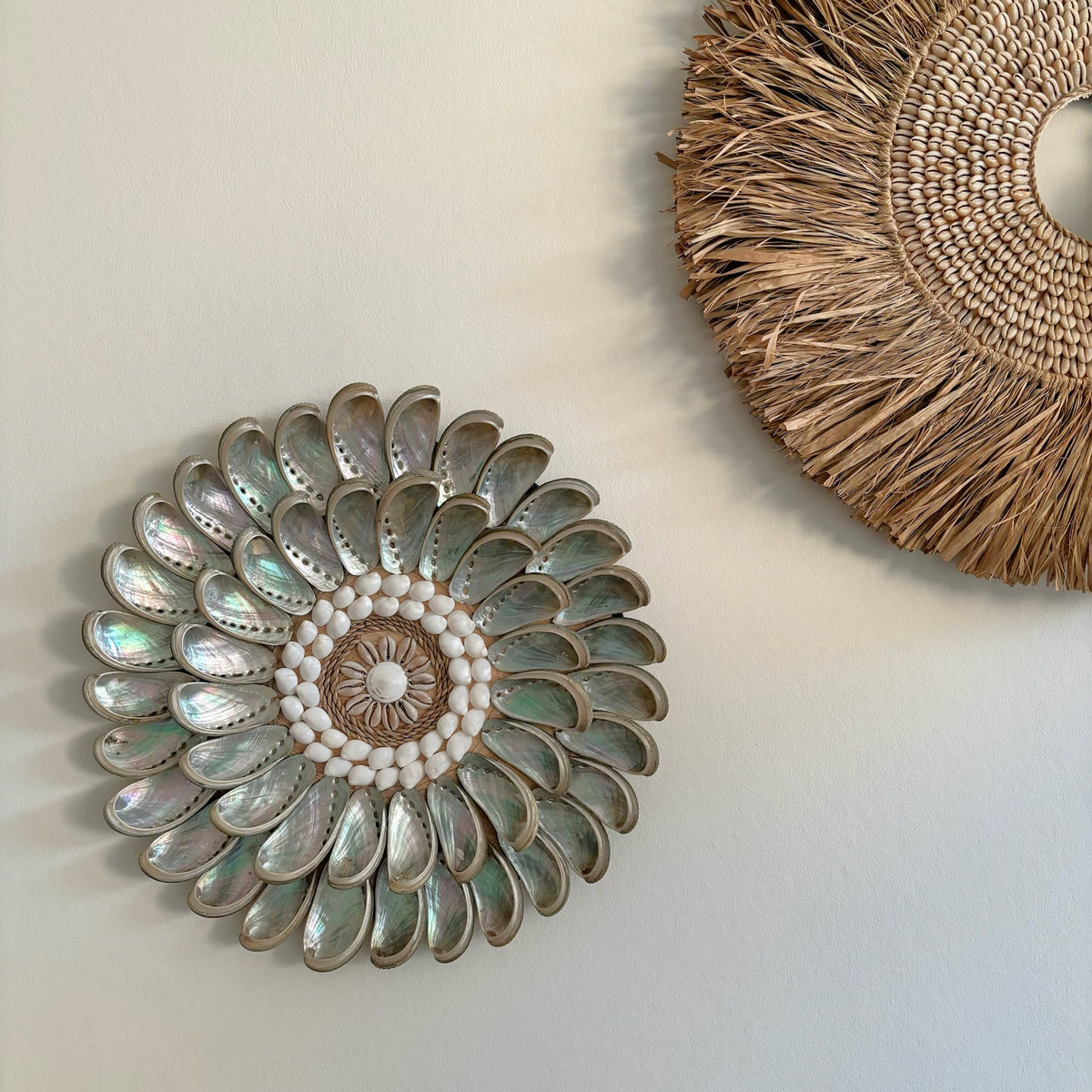 Wanddecoratie Rond met Schelpen Novi