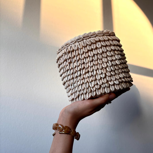Macramé Mandje met Schelpen