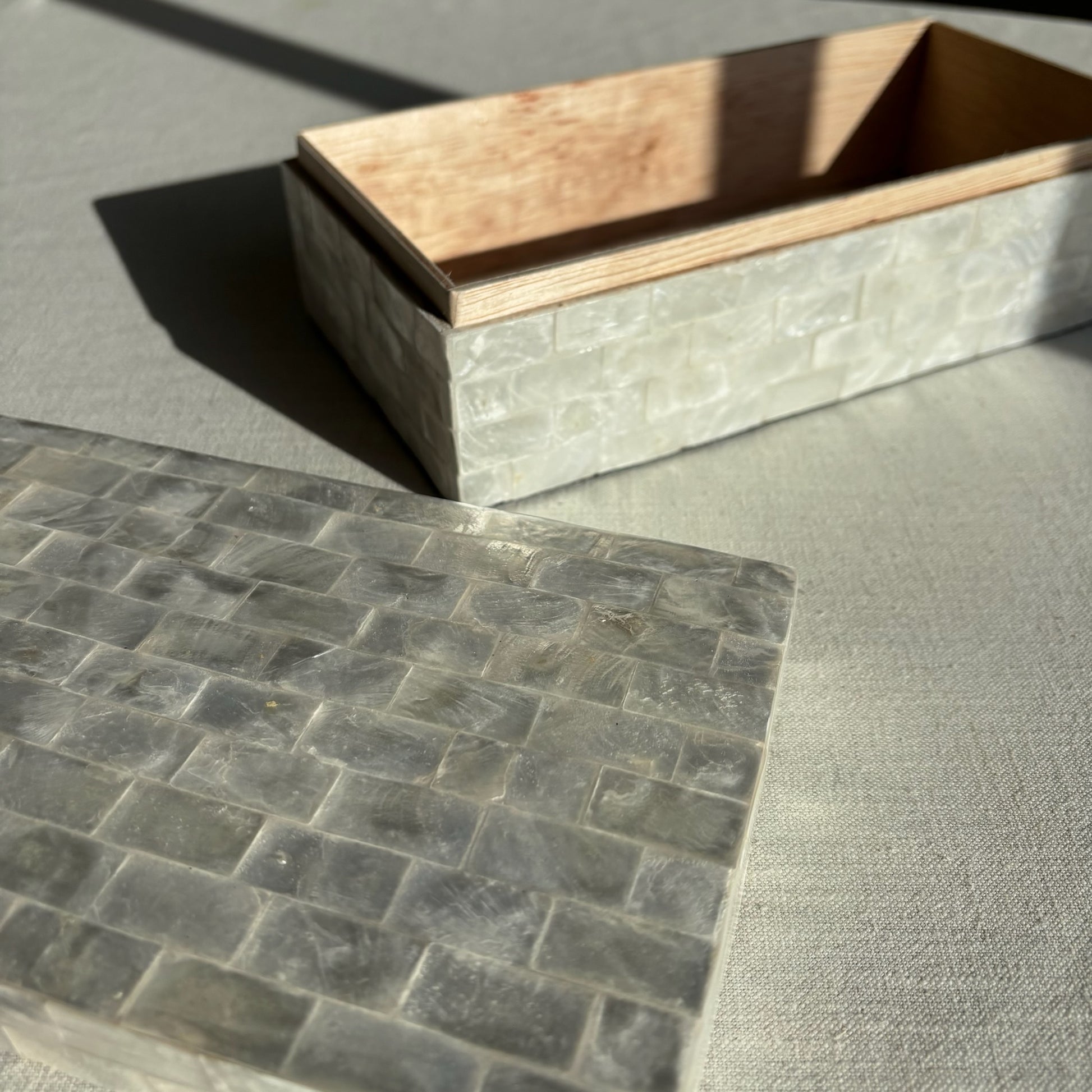 Capiz schelpen Opbergdoosje