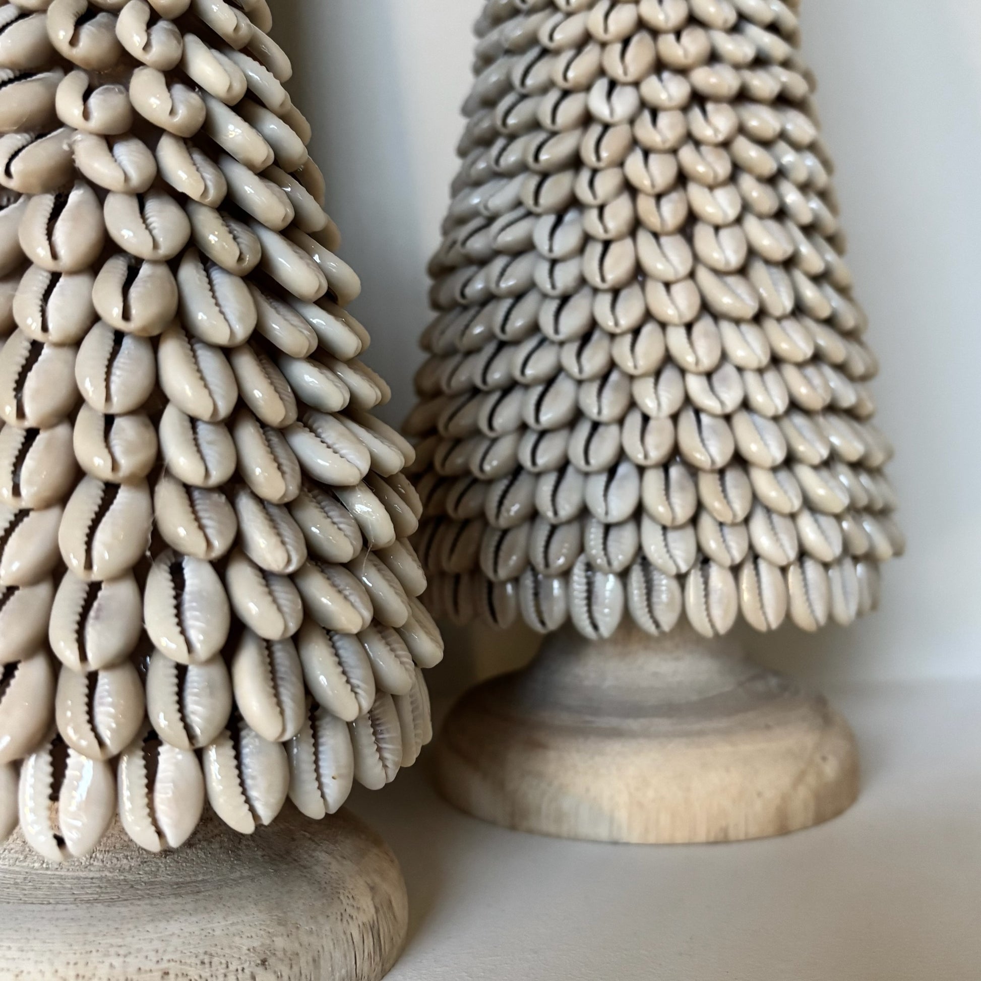 Houten Kerstboom met Schelpen