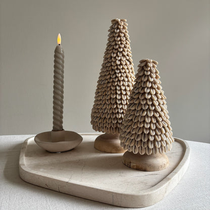 Houten Kerstboom met Schelpen
