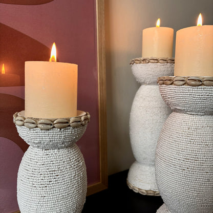 Kandelaar / Kaarshouder - Wit