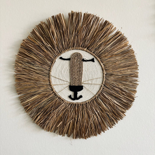Kinderkamer Wanddecoratie Leeuw Wit 
