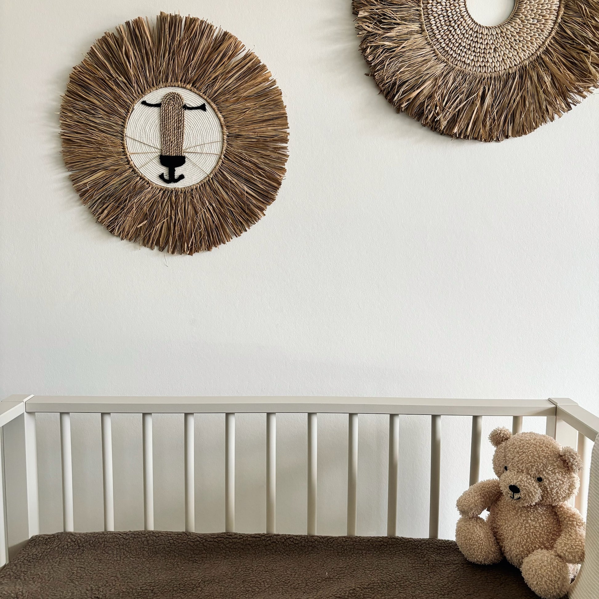 Kinderkamer Wanddecoratie Leeuw Wit 