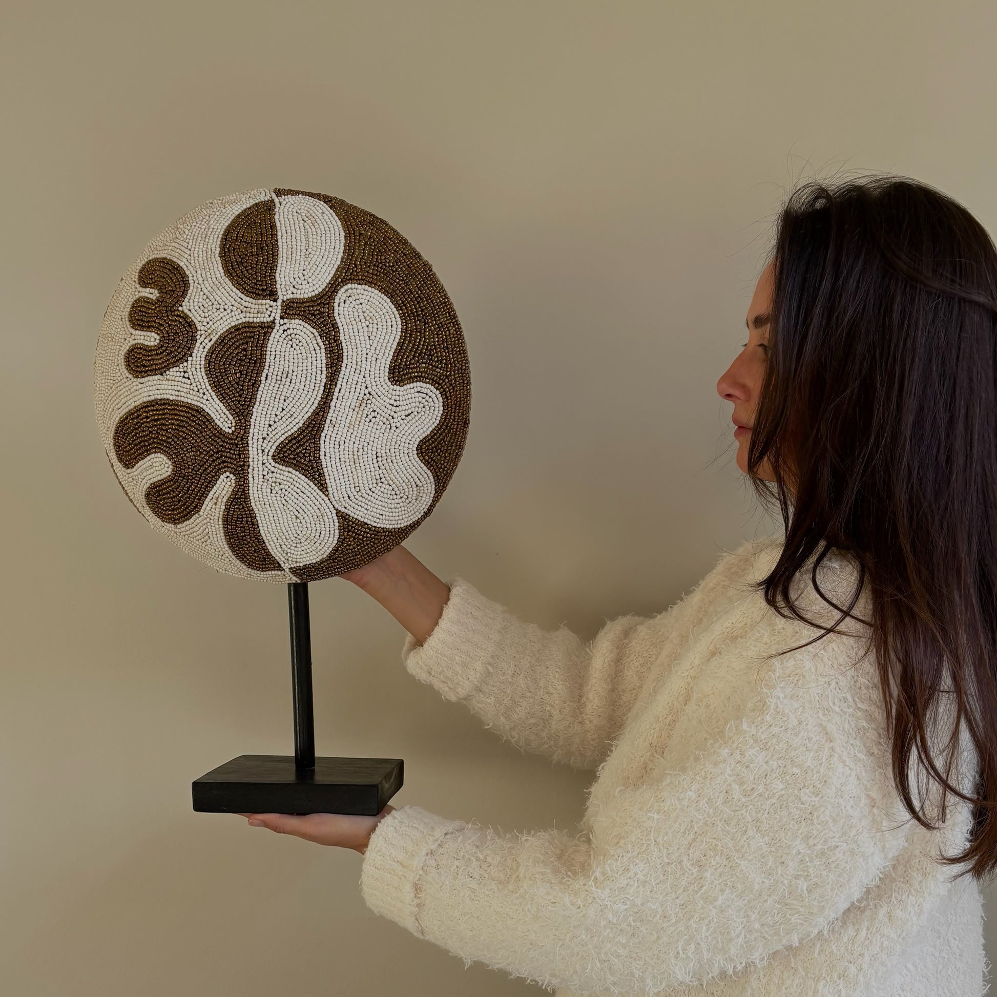 Kralen Ornament op voet Lima