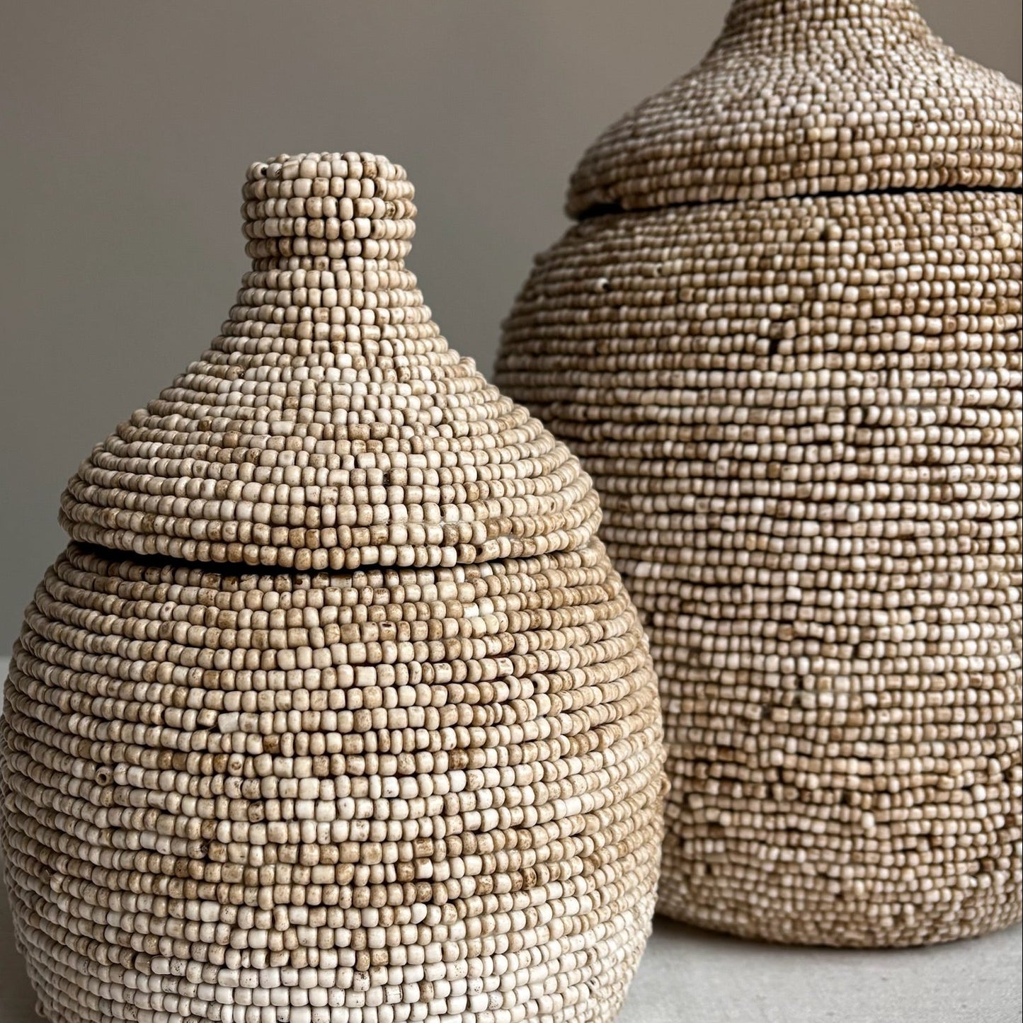 Kralenpot Liv - Beige