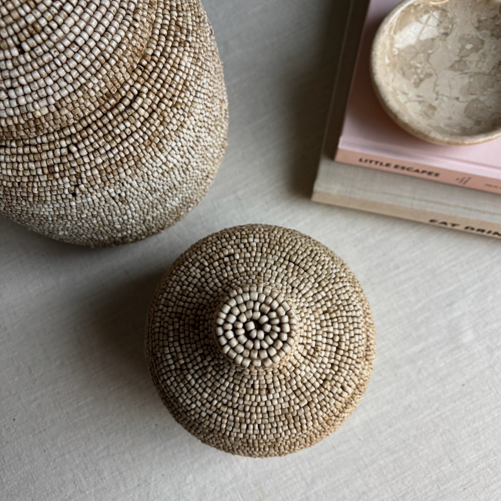 Kralenpot Liv - Beige