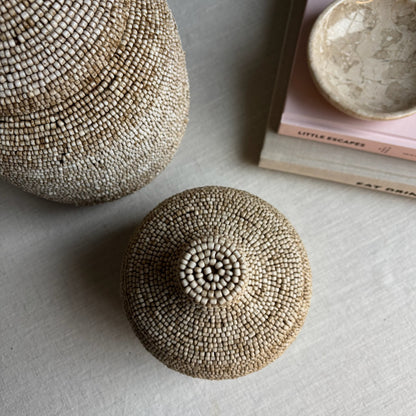 Kralenpot Liv - Beige