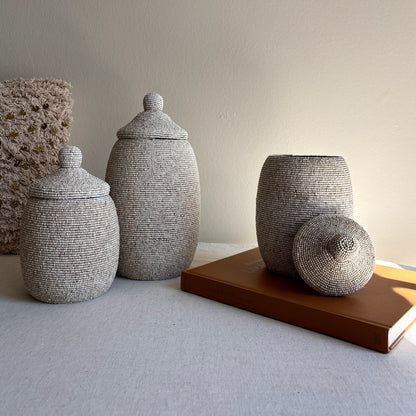 Kralenpot Noor - Beige