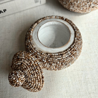Kralenpotje Jade - Gemêleerd beige
