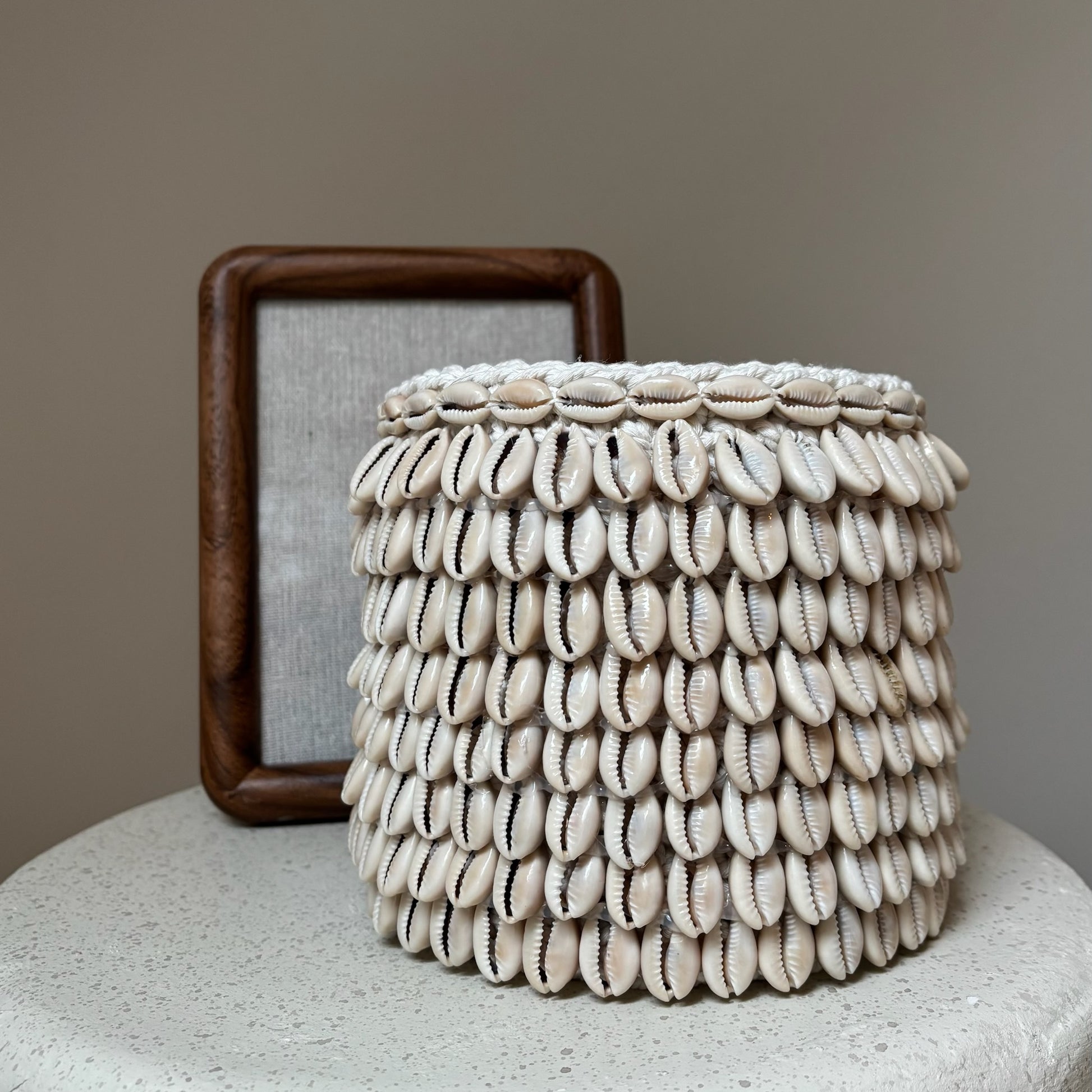 Macramé Mandje met Schelpen