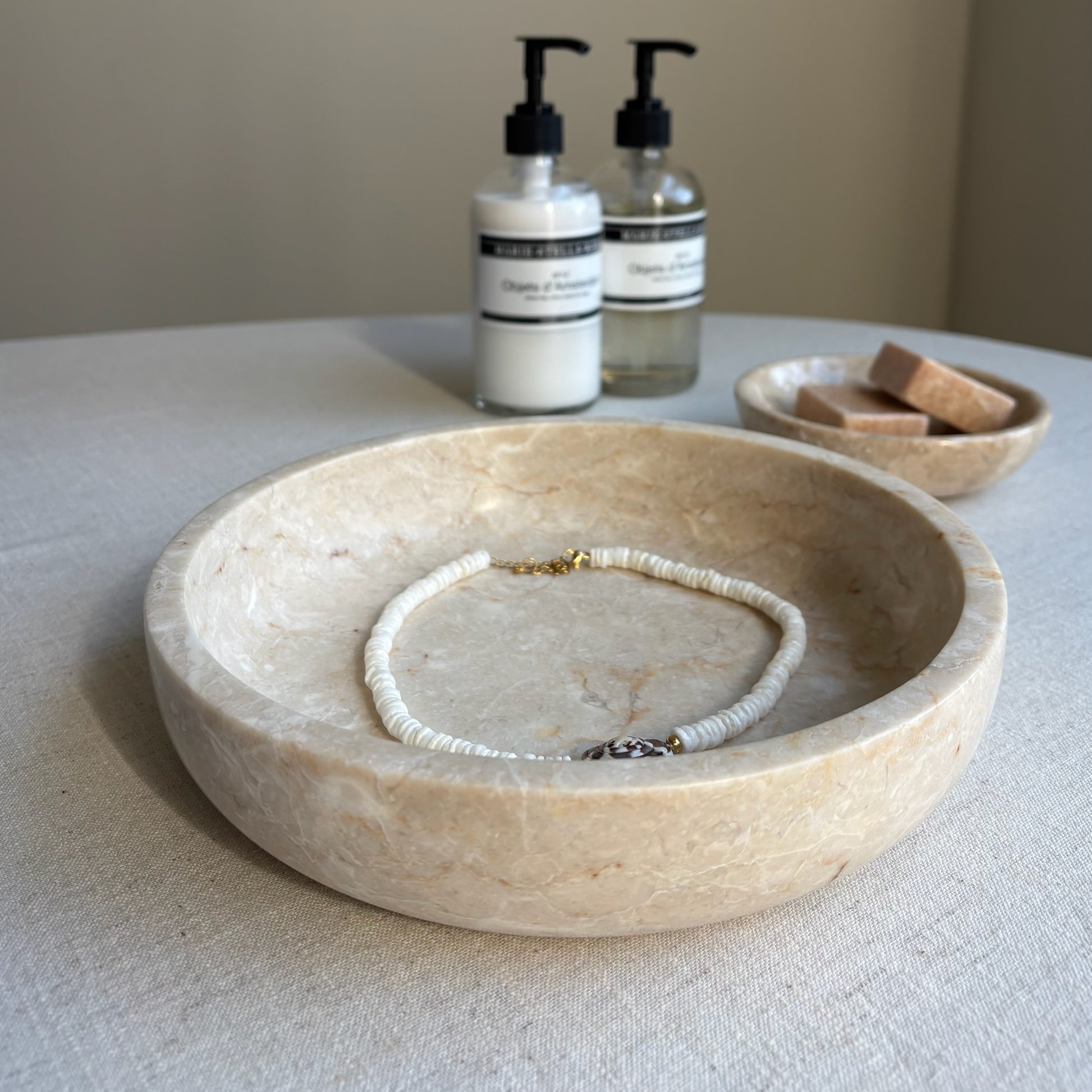 Marmer Schaal Beige