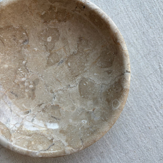 Marmer Schaaltje Sand Ø12cm