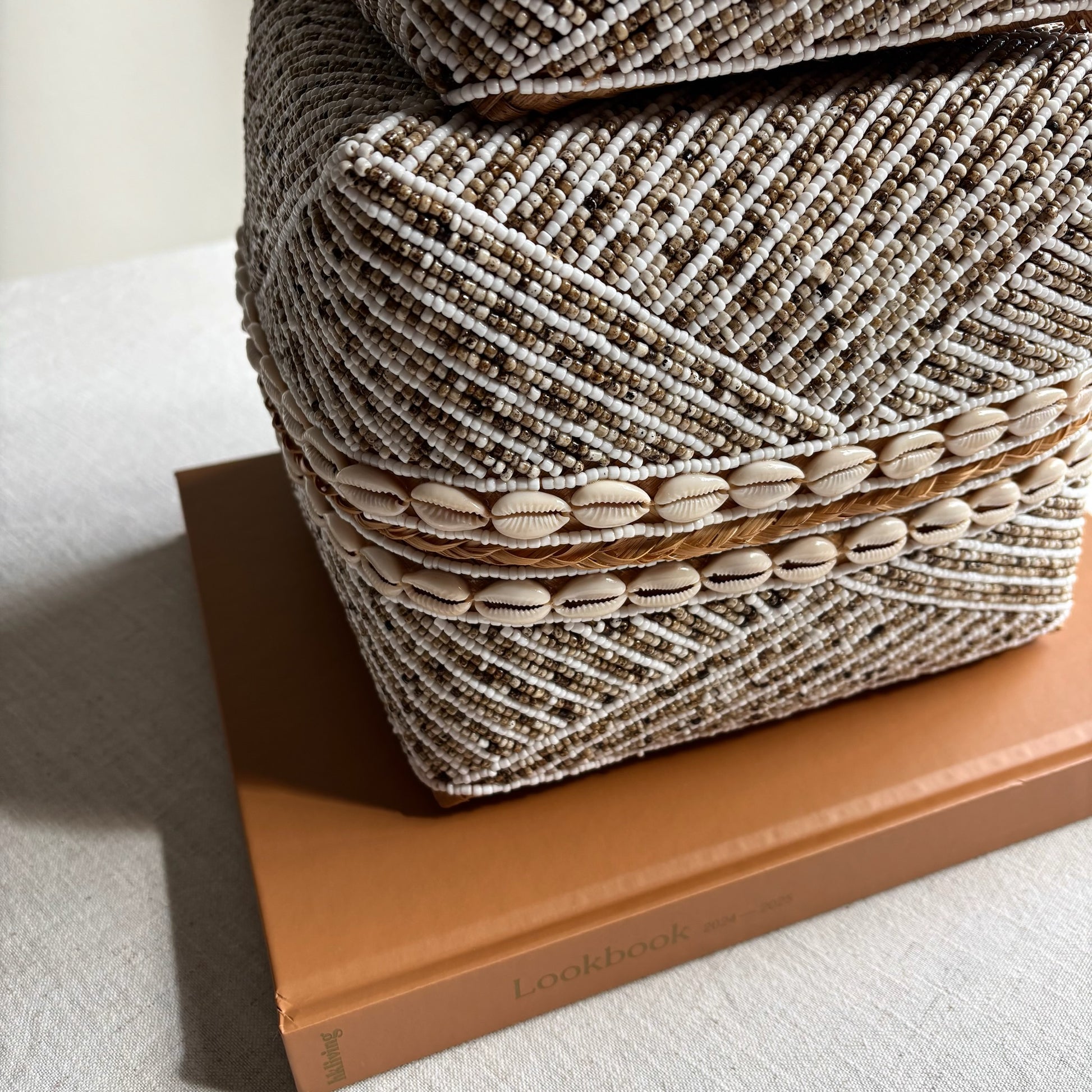 Bamboe / Kralen Offermanden Ava - Set van 3 stuks