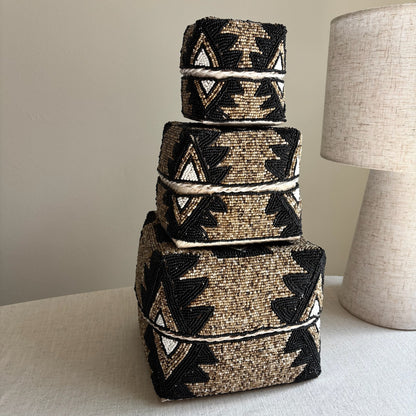 Bamboe / Kralen Offermanden Vive - Set van 3 stuks