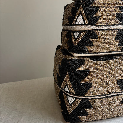 Bamboe / Kralen Offermanden Vive - Set van 3 stuks