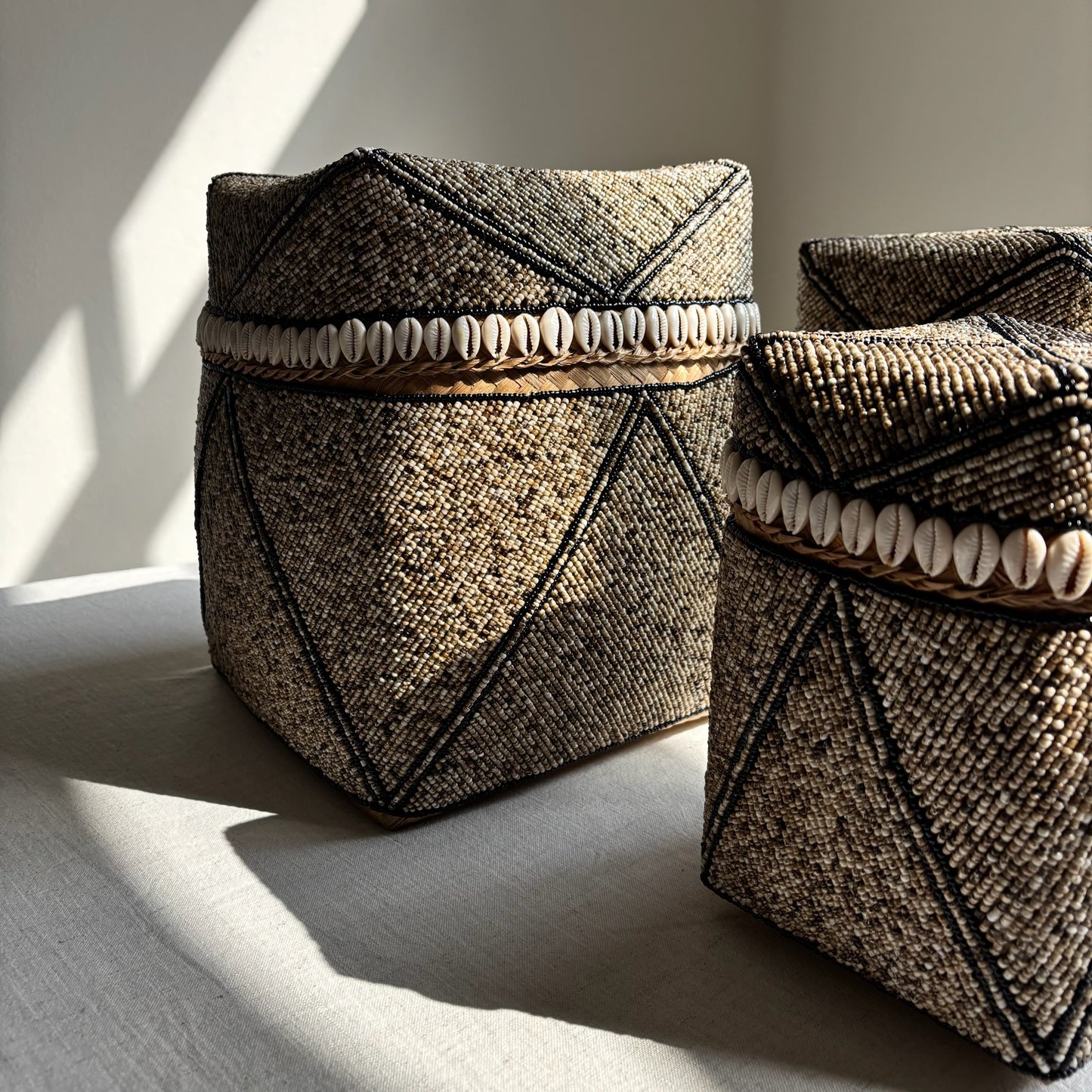 Bamboe / Kralen Offermand Hoog Beau