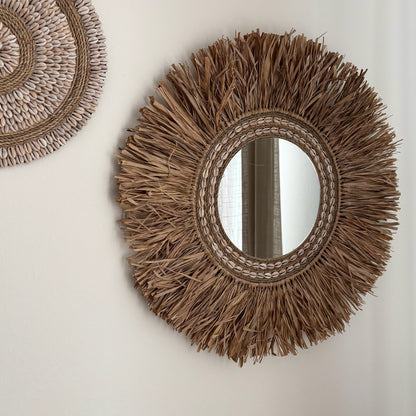 Ronde Wanddecoratie met Spiegel Ava Ø50cm