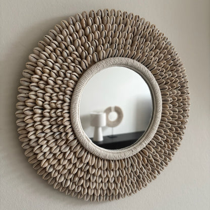 Ronde Wandspiegel met Schelpen