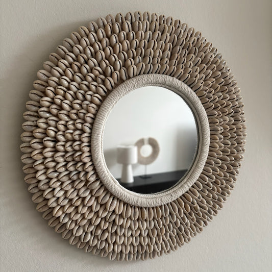 Ronde Wandspiegel met Schelpen