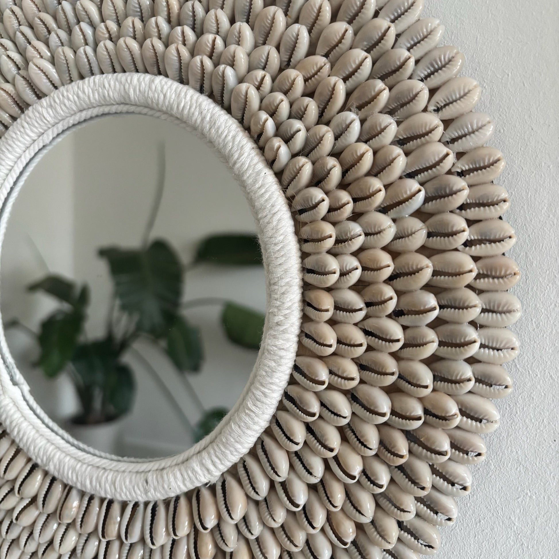 Ronde Wandspiegel met Schelpen