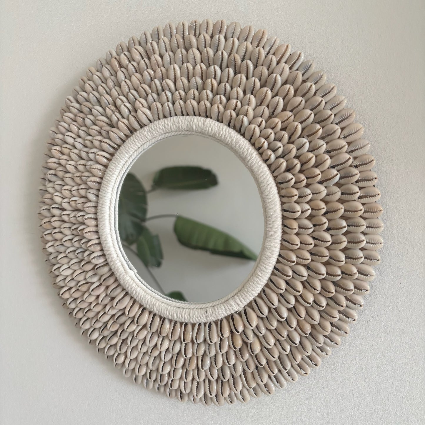 Ronde Wandspiegel met Schelpen