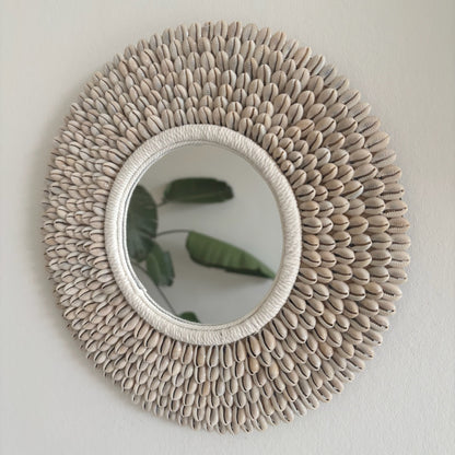 Ronde Wandspiegel met Schelpen