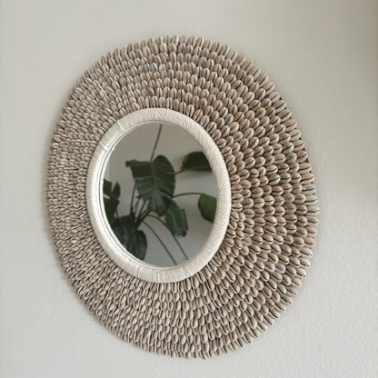 Ronde Wandspiegel met Schelpen