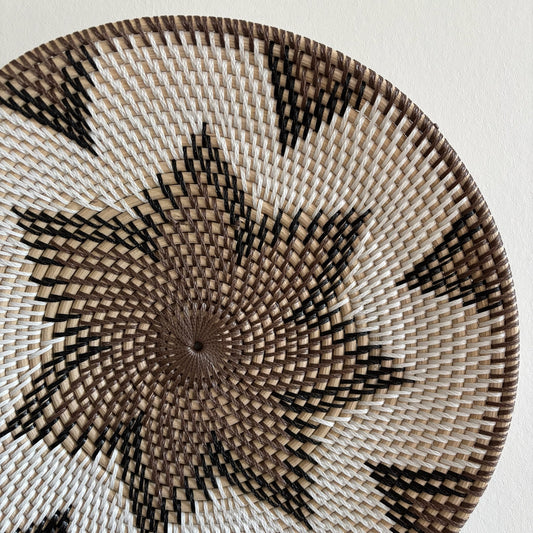 Rotan Wanddecoratie Rond Emy