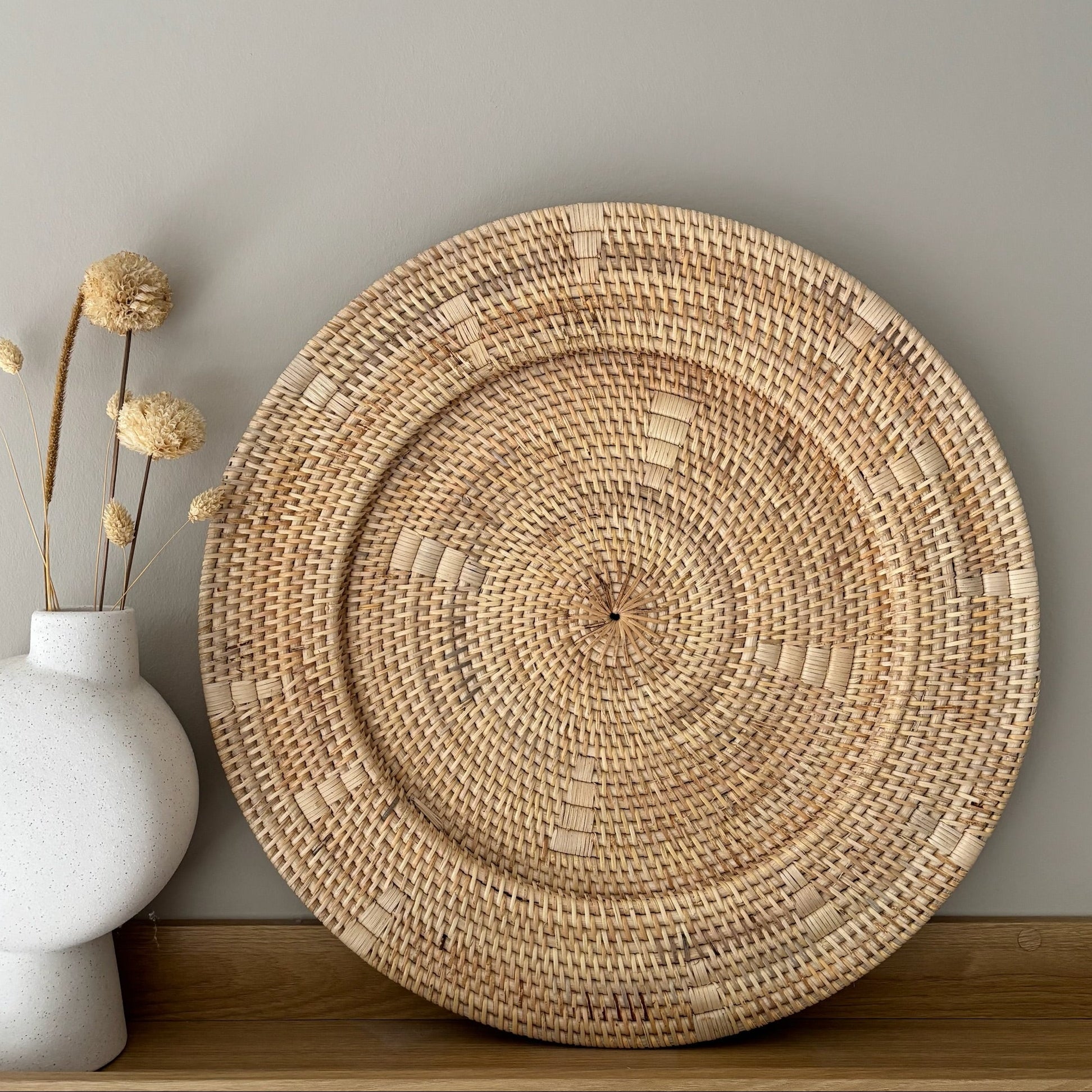 Rotan Wanddecoratie Rond