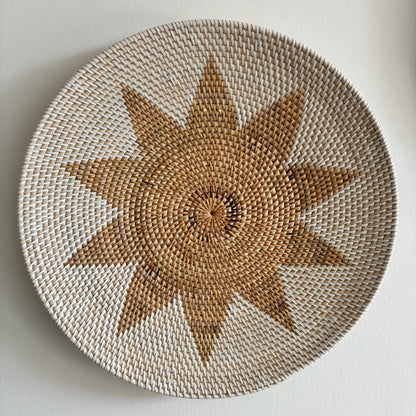 Rotan Wanddecoratie Rond Iva 