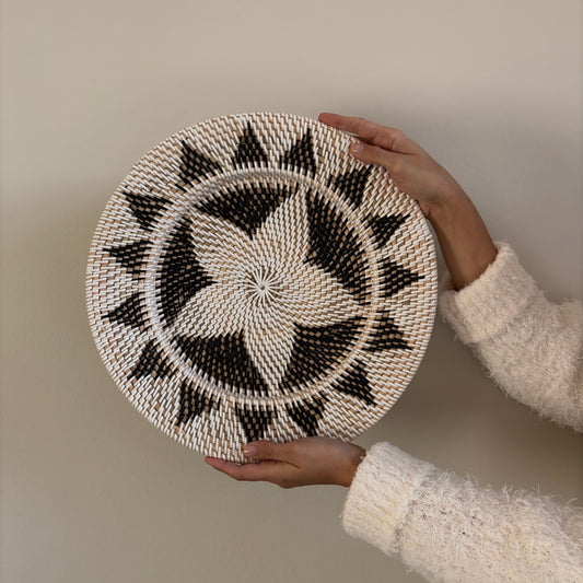 Rotan Wanddecoratie Rond Yula