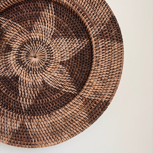 Rotan Wanddecoratie Rond Aya