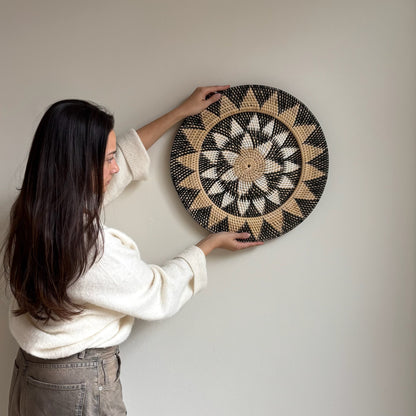 Rotan Wanddecoratie Rond Mauri