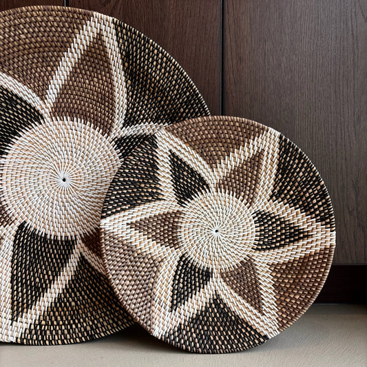 Rotan Wanddecoratie Rond Maya