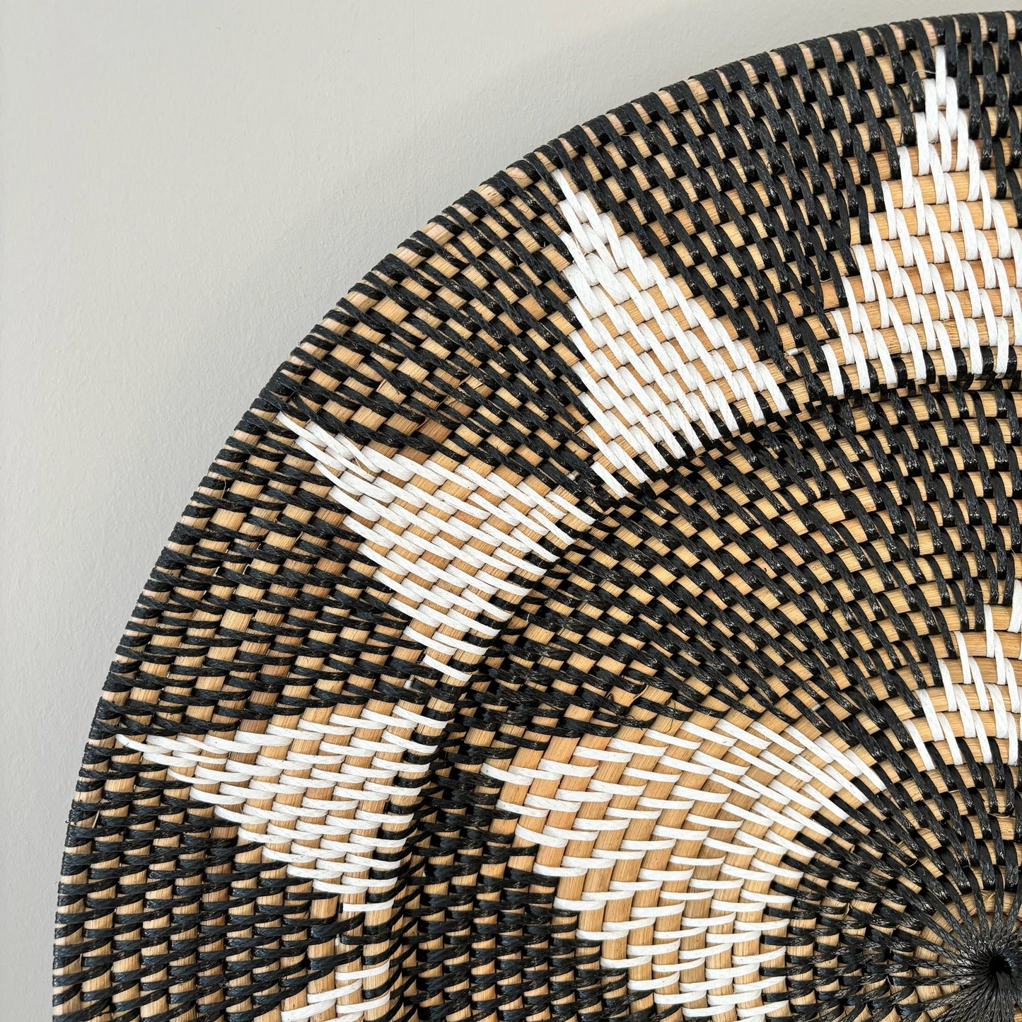 Rotan Wanddecoratie Rond Moah