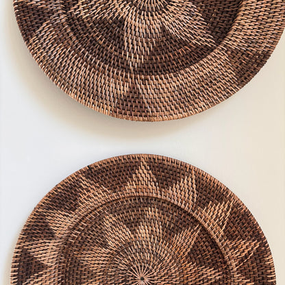 Rotan Wanddecoratie Rond Nina 