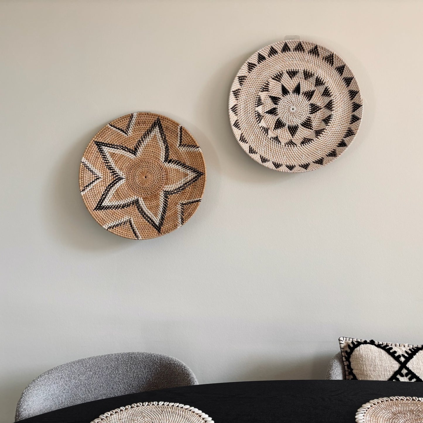 Rotan Wanddecoratie Rond Savi Ø50cm
