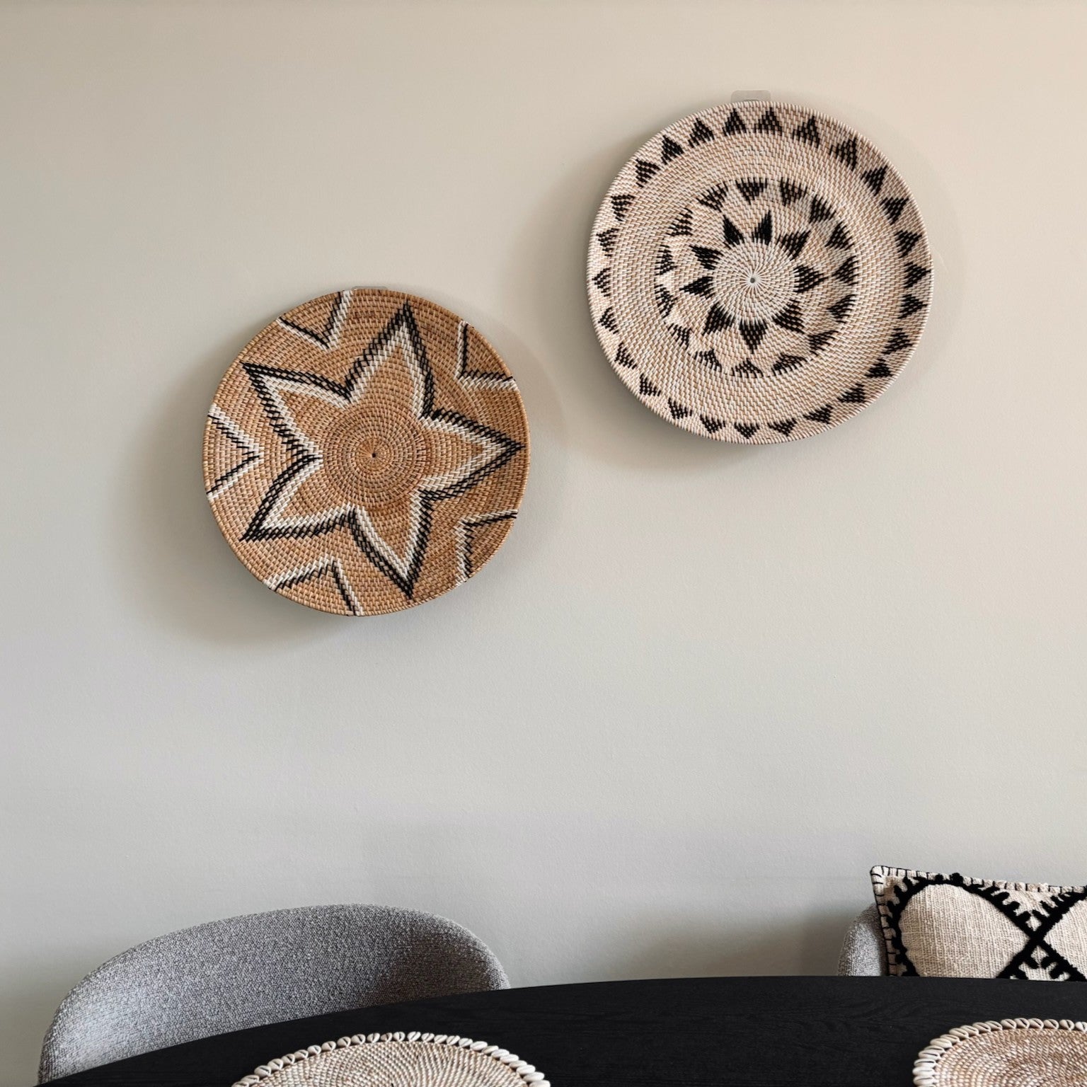 Rotan Wanddecoratie Rond Savi Ø50cm
