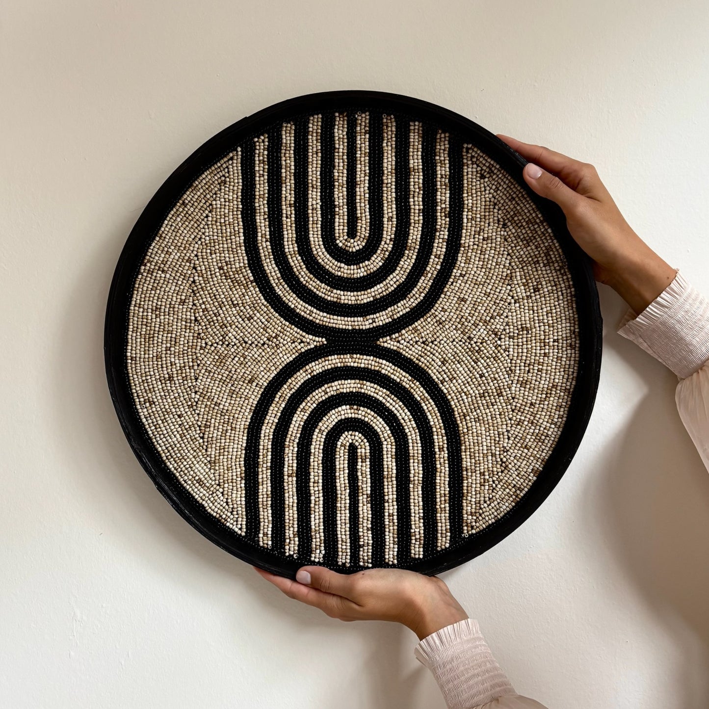 Wanddecoratie Dienblad met Kralen - Flore